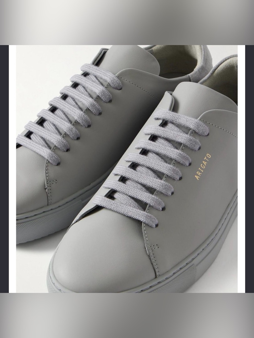 NWT Axel Arigato Sneakers in Gray with size flaw